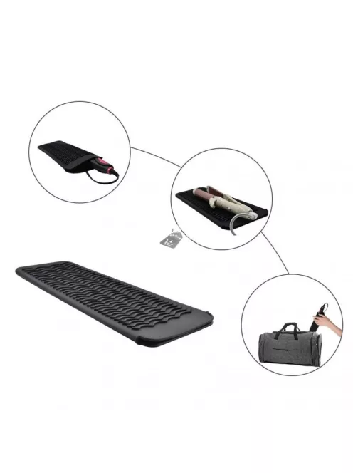 Hőálló szilikon tároló tok hajvasalóhoz és hajgöndörítőhöz