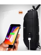 OZUKO lopásbiztos biztonsági záras városi hátizsák (18×10×35 cm) Fekete