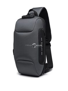   OZUKO lopásbiztos biztonsági záras városi hátizsák (18×10×35 cm) Fekete