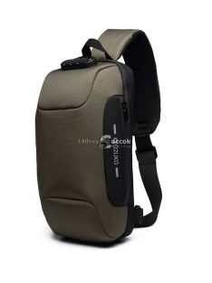   OZUKO lopásbiztos biztonsági záras városi hátizsák (18×10×35 cm) Fekete