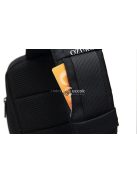 OZUKO lopásbiztos biztonsági záras városi hátizsák (18×10×35 cm) Fekete