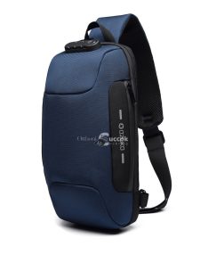   OZUKO lopásbiztos biztonsági záras városi hátizsák (18×10×35 cm) Fekete