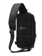 OZUKO lopásbiztos biztonsági záras városi hátizsák (18×10×35 cm) Fekete