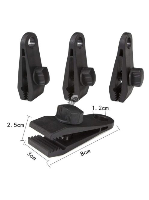 Sátorrögzítő csipesz készlet (5 darab, tartós és erős sátorponyva rögzítéshez)