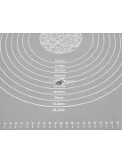 Tapadásmentes szilikon nyújtólap sütéshez és tésztakészítéshez (64 × 45 cm)
