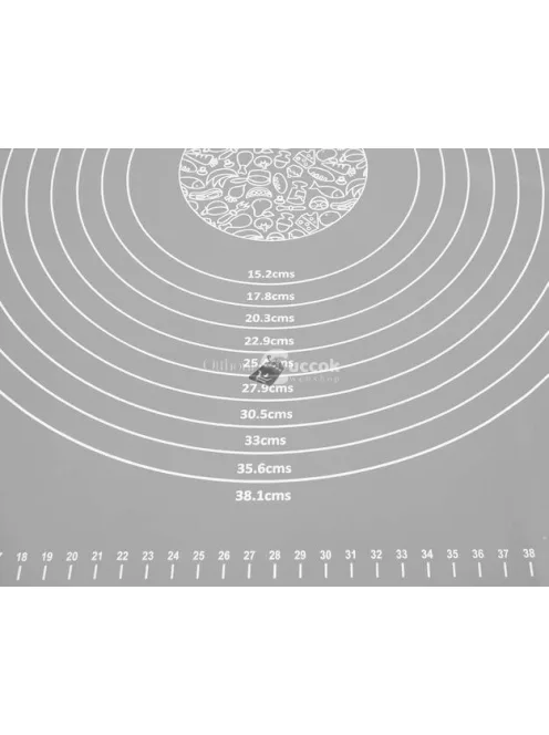 Tapadásmentes szilikon nyújtólap sütéshez és tésztakészítéshez (64 × 45 cm)