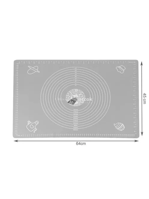 Tapadásmentes szilikon nyújtólap sütéshez és tésztakészítéshez (64 × 45 cm)