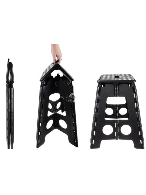 Összecsukható műanyag fellépő létra (Malatec) - könnyű és hordozható állvány otthoni használatra