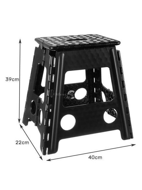 Összecsukható műanyag fellépő létra (Malatec) - könnyű és hordozható állvány otthoni használatra