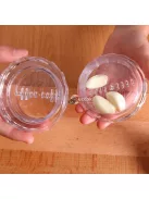 Átlátszó kézi fokhagyma daráló doboz - praktikus konyhai eszköz