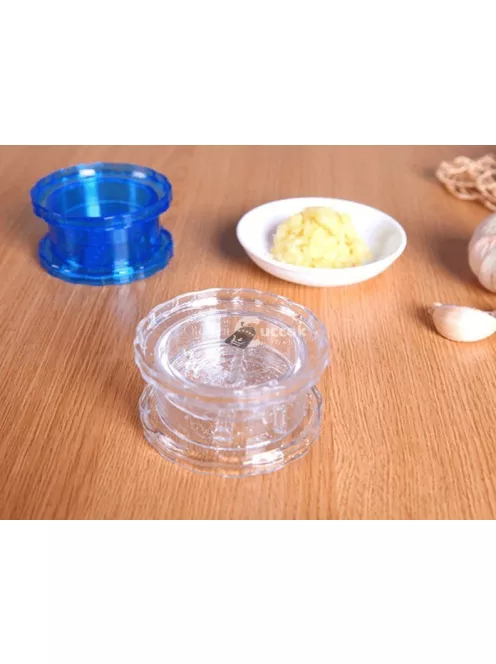 Átlátszó kézi fokhagyma daráló doboz - praktikus konyhai eszköz