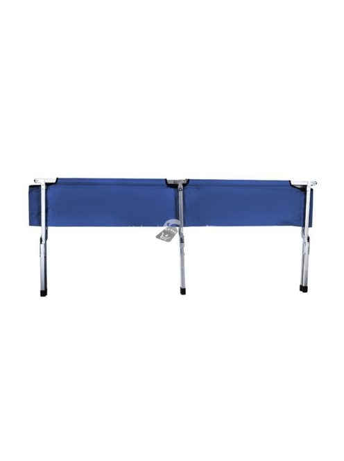 Sötétkék terepágy táborozáshoz és kempingezéshez