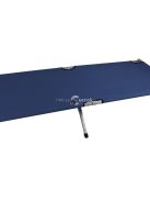 Sötétkék terepágy táborozáshoz és kempingezéshez