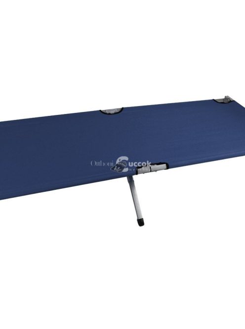 Sötétkék terepágy táborozáshoz és kempingezéshez