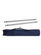 Sötétkék terepágy táborozáshoz és kempingezéshez