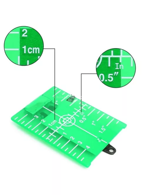 Zöld műanyag lézer céltábla vízszintezőhöz - Precíziós szintezéshez