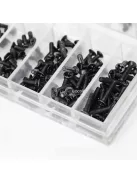 Mini Csavar Készlet, 18 Típus, Összesen 500 Darabos Szortiment Szereléshez