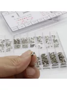 Mini Csavar Készlet, 18 Típus, Összesen 500 Darabos Szortiment Szereléshez