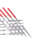 Gyémánt tűreszelő szett (10 db) precíziós kézi szerszámokhoz és finom megmunkáláshoz