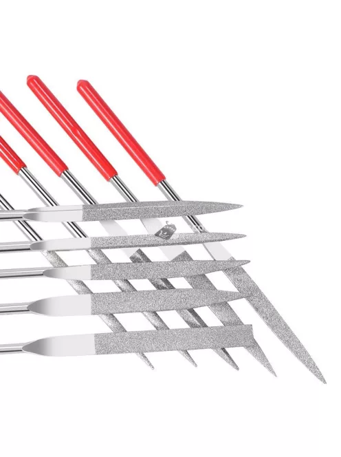 Gyémánt tűreszelő szett (10 db) precíziós kézi szerszámokhoz és finom megmunkáláshoz