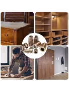 Menetes anyacsavar készlet fabútorokhoz (230 db) - Tartós és megbízható rögzítőelem szett bútorépítéshez és javításhoz