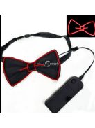 Világító LED-es csokornyakkendő - zöld, party kellék és kiegészítő