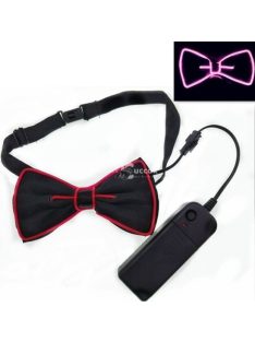   Világító LED-es csokornyakkendő - zöld, party kellék és kiegészítő