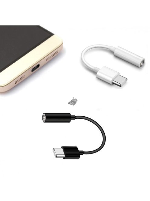 Telefon Type-C-ből Jack 3.5 mm-be való átalakító - Kompatibilis Audio Adapter zenehallgatáshoz és hívásokhoz