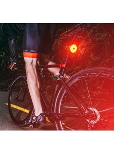   X-TIGER USB újratölthető kerékpár hátsó lámpa - fekete, biztonságos éjszakai kerékpározáshoz