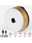 X-TIGER USB újratölthető kerékpár hátsó lámpa - fekete, biztonságos éjszakai kerékpározáshoz