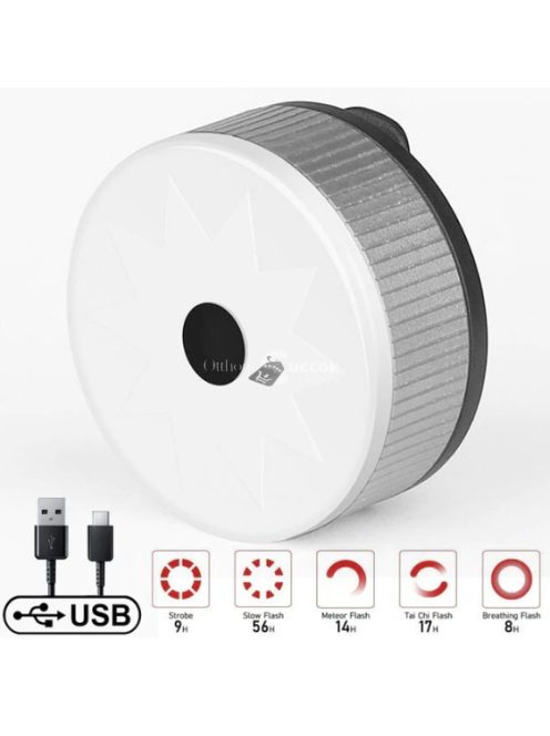 X-TIGER USB újratölthető kerékpár hátsó lámpa - fekete, biztonságos éjszakai kerékpározáshoz