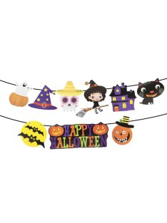   Halloween-i dekoratív papír girland - többféle motívummal, 3,5 méter hosszú
