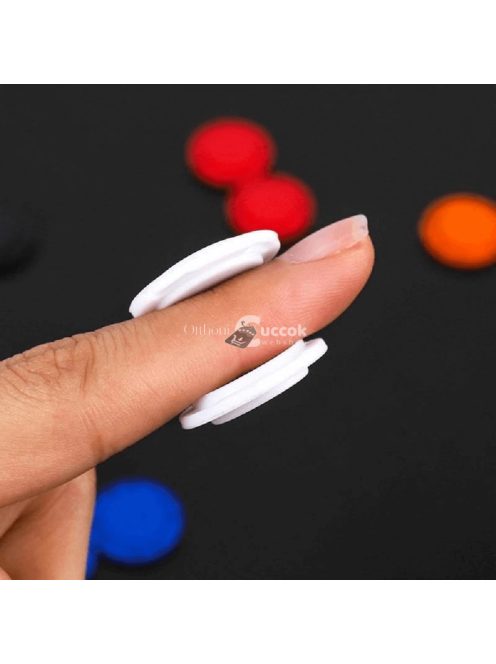 Bézs színű láthatatlan műanyag mágneses gomb helyettesítő rögzítőelem