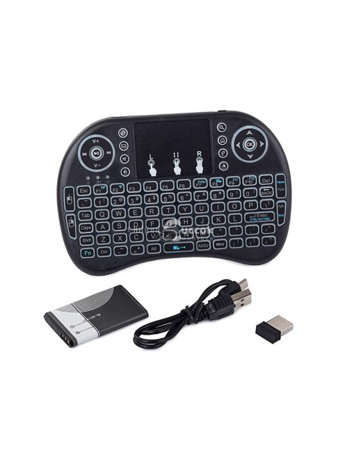 Vezeték nélküli mini billentyűzet USB stick csatlakozással, kompakt és hordozható kialakítással