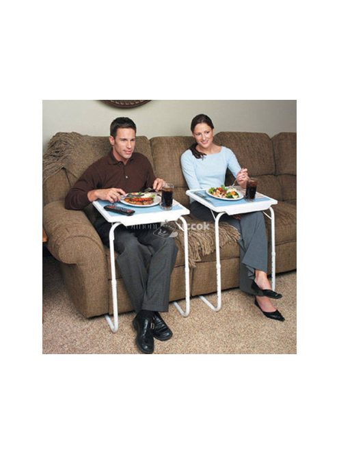 Összecsukható étkezőasztal és laptopasztal többfunkciós használatra