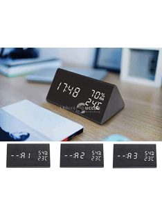   Digitális ébresztőóra pára- és hőmérsékletmérő funkcióval, időzítővel és háttérvilágítással