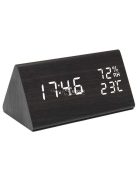 Digitális ébresztőóra pára- és hőmérsékletmérő funkcióval, időzítővel és háttérvilágítással