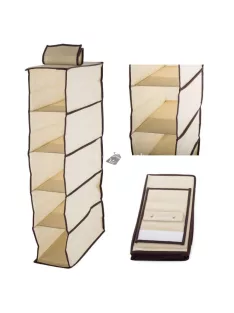   5 polcos lógó szervező tárolórendszer szekrényekhez és gardróbokhoz