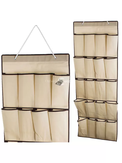 20 zsebes akasztható, lógó tároló szervező rendszer otthoni és irodai használatra