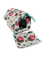 Beltéri használatra alkalmas közepes méretű "Párizs" kutya és macska házikó