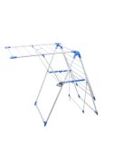 2 szintes összecsukható ruhaszárító állvány, helytakarékos és könnyen tárolható megoldás ruhaszárításhoz