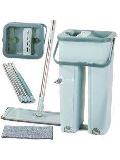   Kétkamrás vödörrel ellátott lapos felmosó szett hatékony tisztításhoz