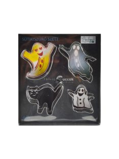   Perfect Home - Halloween-i sütikiszúró készlet, 4 darabos, kreatív sütéshez és dekoráláshoz