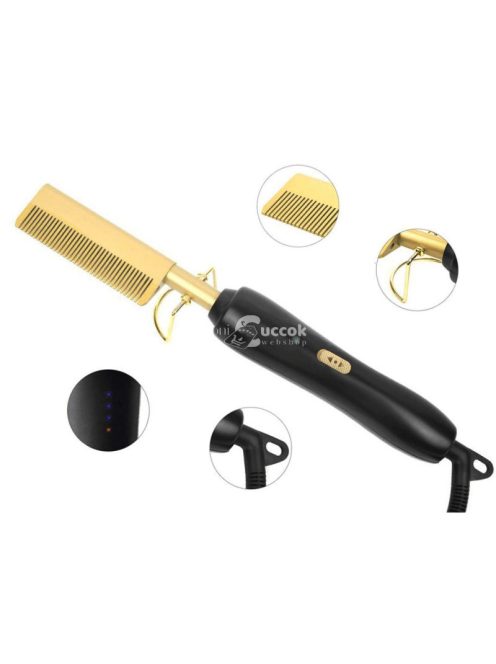 Elektromos hajvasaló fésű simító és formázó eszköz