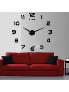 3D hatású DIY falra ragasztható dekoratív óra otthoni és irodai használatra