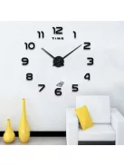 3D hatású DIY falra ragasztható dekoratív óra otthoni és irodai használatra
