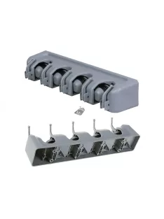   Falra szerelhető felmosó és seprű tartó - Praktikus tároló eszköz takarító eszközök rendszerezéséhez