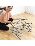 Összecsukható és kihúzható 3 részes fém ruhaszárító - Innovagoods, helytakarékos beltéri és kültéri használatra