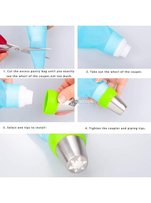 Karácsonyi desszert dekorációs készlet - Ünnepi süteménydíszítő szett