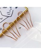 Elegáns konty készítő hajtű, ezüst színű hajformázó eszköz